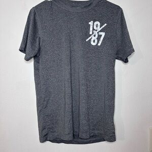 Aeropostale Dark Gray 1987 Graphic Tee